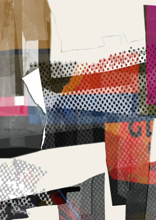 Carrie Meijer, digitalprint, decollage serie