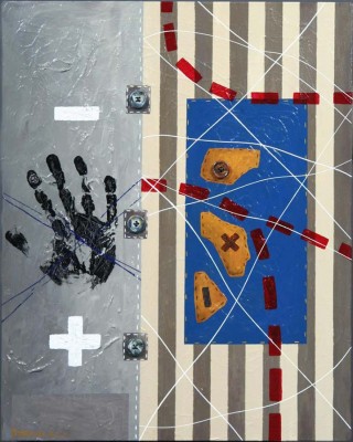 Daniel Rodriguez, Variaciones, mixed on canvas