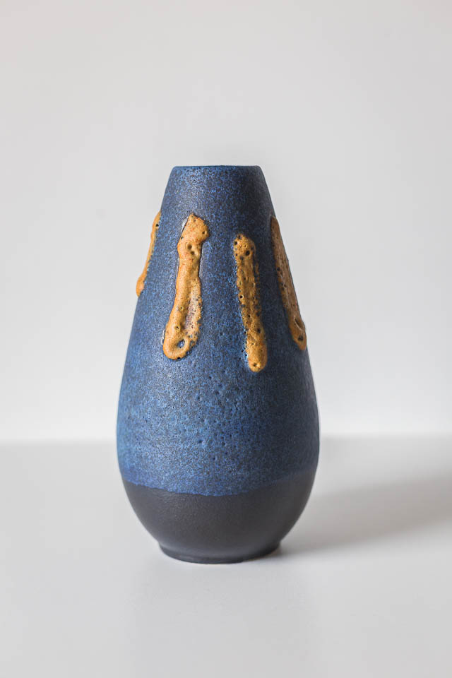 unikatowy niemiecki dzbanek ceramiczny Ruscha z lat 60. projekt Kurt Tschörner