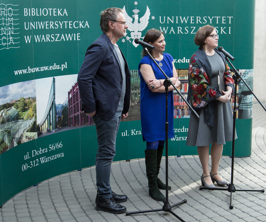 Michał Batory i Barbara Stępień – otwarcie wystawy w BUWie