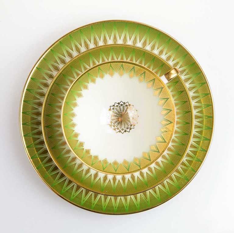 zestaw śniadaniowy Bavaria – trio w stylu art déco – seria limitowana
