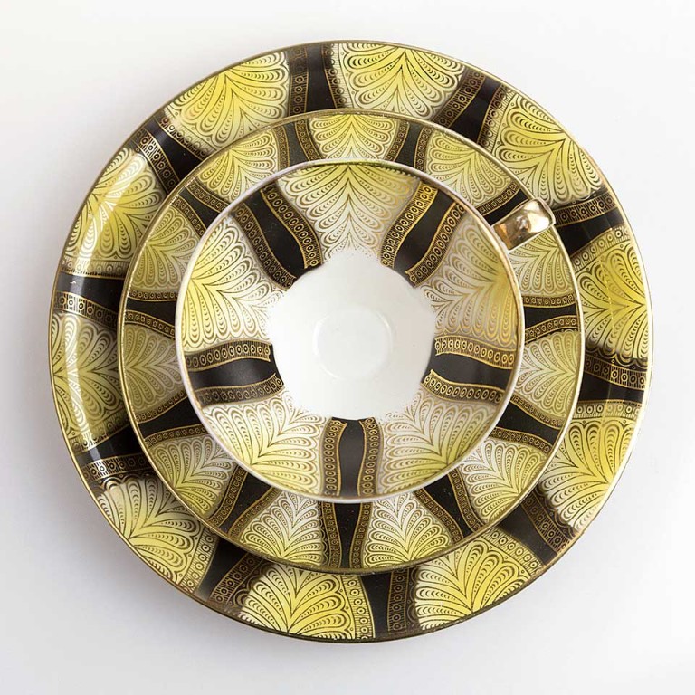 zestaw śniadaniowy Bavaria – trio w stylu art déco – seria limitowana