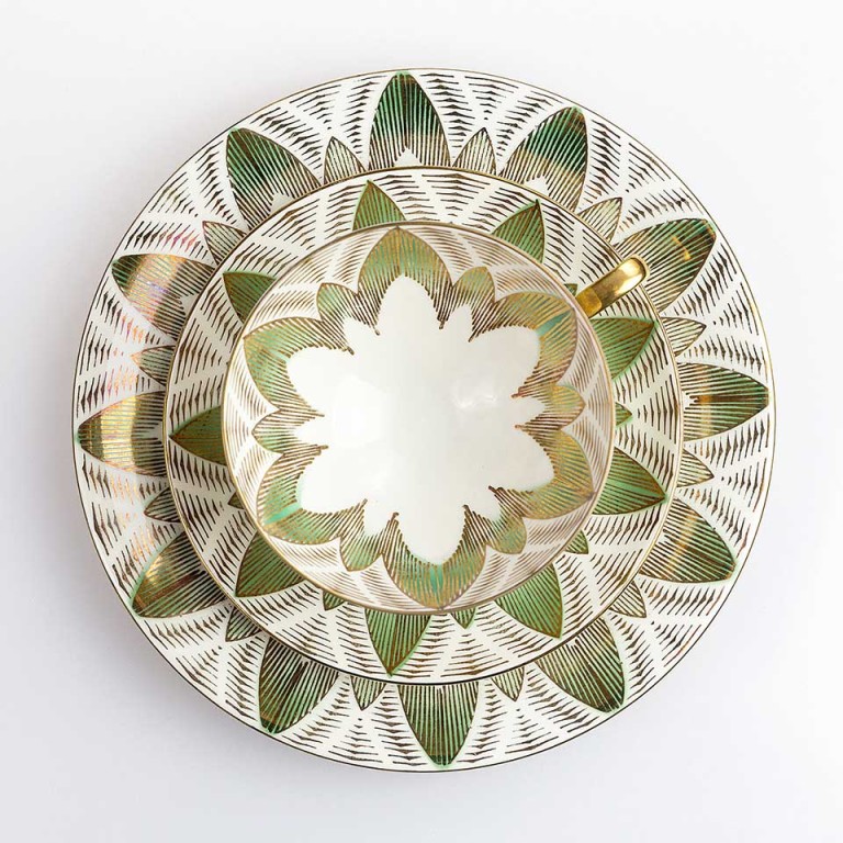 zestaw śniadaniowy Bavaria – trio w stylu art déco – seria limitowana