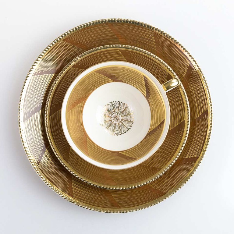 zestaw śniadaniowy Bavaria – trio w stylu art déco – seria limitowana