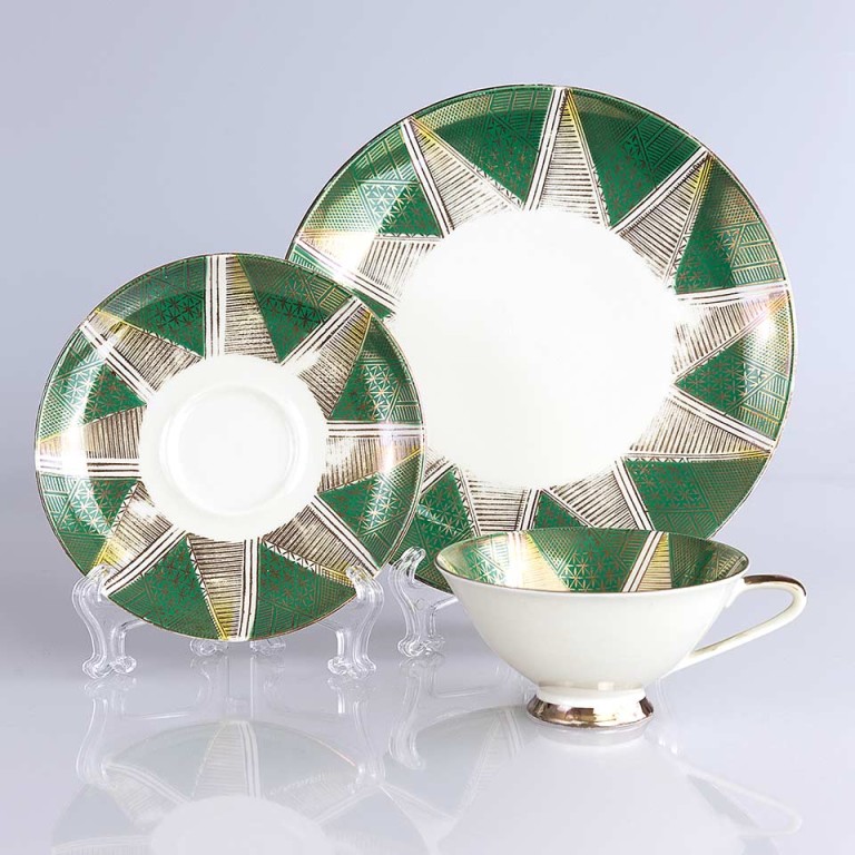 zestaw śniadaniowy Bavaria – trio w stylu art déco – seria limitowana