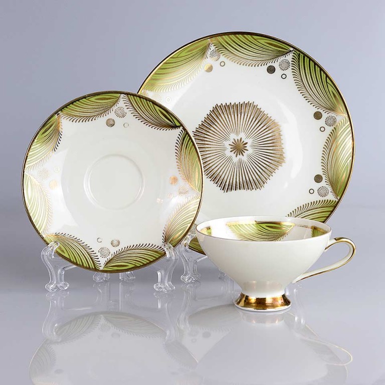 zestaw śniadaniowy Bavaria – trio w stylu art déco – seria limitowana