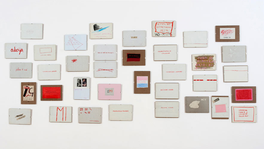 Mladen Stilinović: Red Era, 1973-1990 Ownership: Moderna galerija, Ljubljana Photo: Dejan Habicht (© Moderna galerija, Ljubljana)