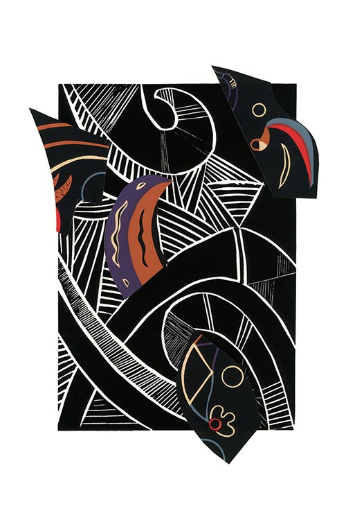 Hanna Zawa-Cywińska - Flirt with Kandinsky XXV, Mixed media
