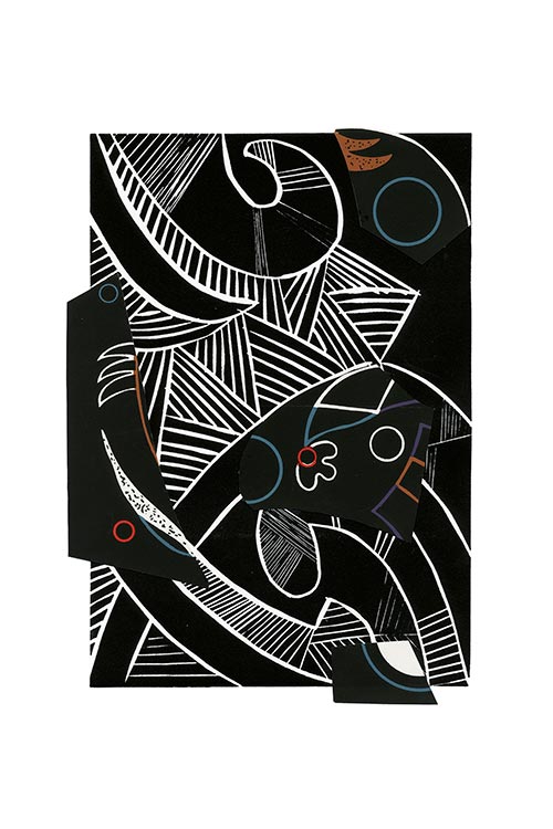 Hanna Zawa-Cywińska - Flirt with Kandinsky XXVII, Mixed media
