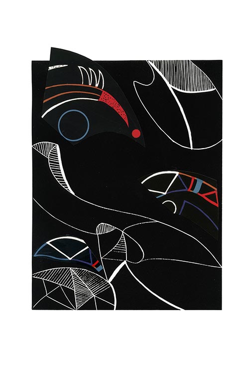 Hanna Zawa-Cywińska - Flirt with Kandinsky XXVIII, Mixed media