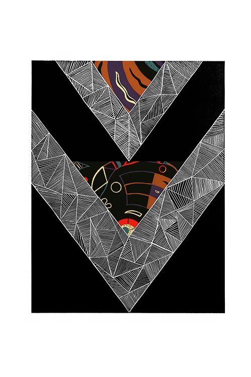 Hanna Zawa-Cywińska - Flirt with Kandinsky IV, Mixed media